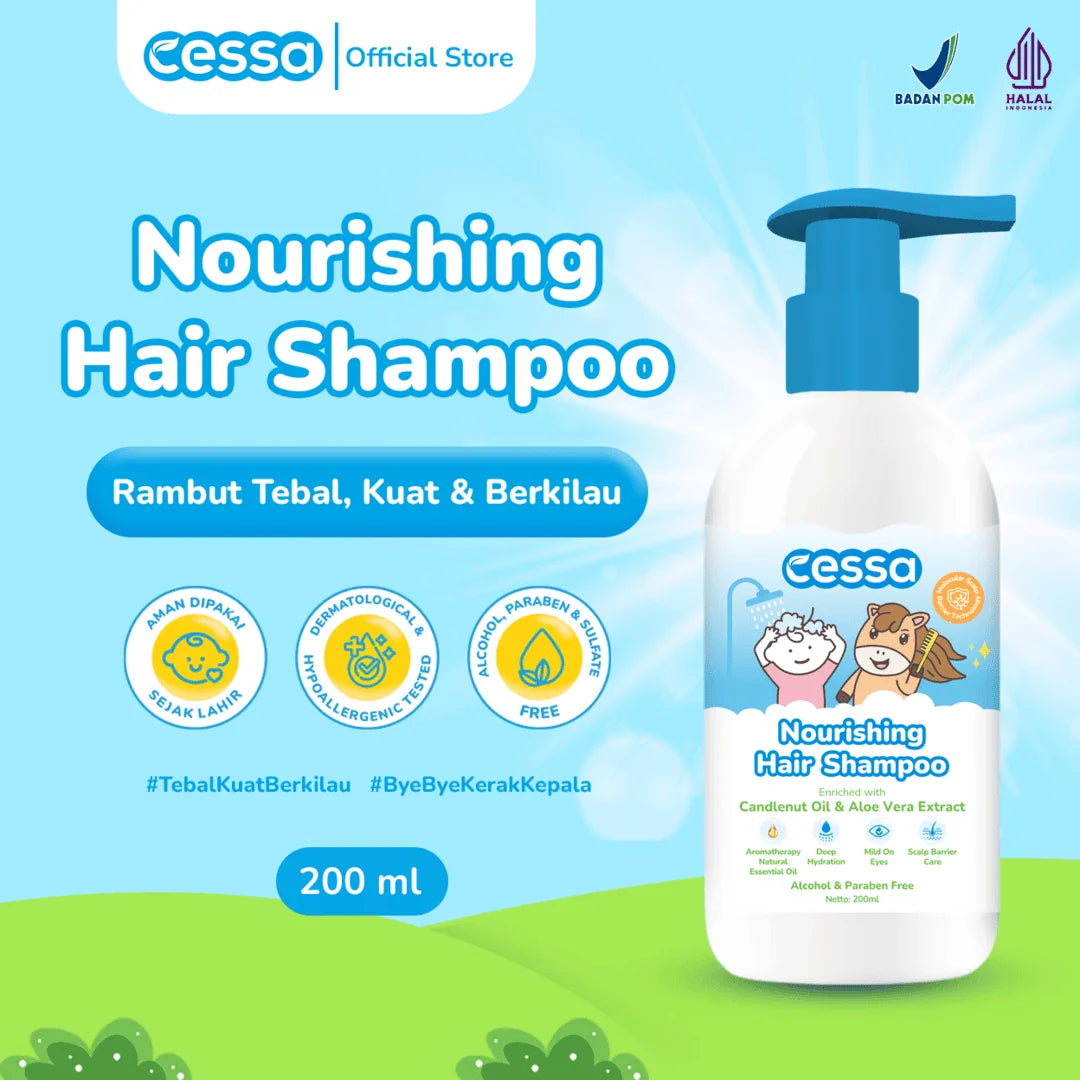 Cessa Nourishing Hair Shampoo 200ml - Growing Hair & Hydrated Scalp 200 Ml