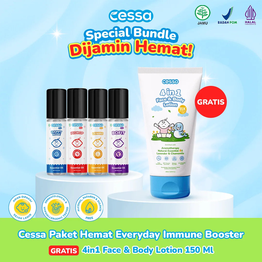 Cessa Paket Every Day Immune Booster Baby Free 4 in 1 Face &  Body Lotion 150ml