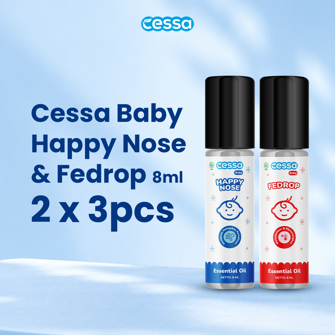 PAKET RESELLER - Cessa Baby Happy Nose & Fedrop 8 Ml 6 Pcs