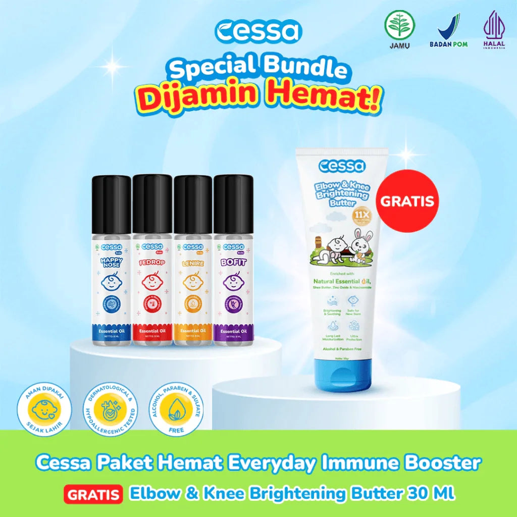 Cessa Paket Every Day Immune Booster Baby Free Elbow &  Knee Brightening Butter 30gr