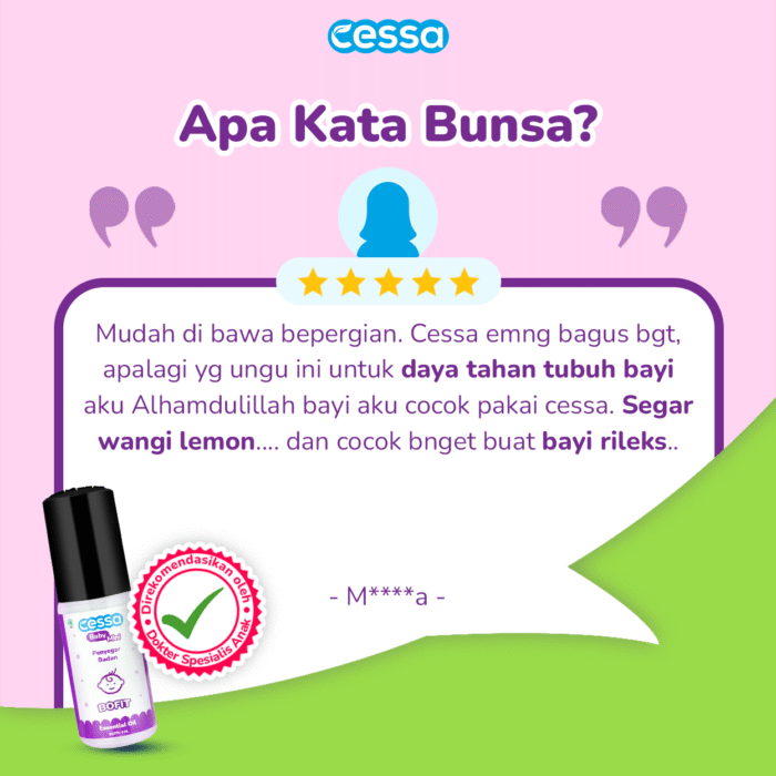 Cessa Baby Bofit 5 Ml - Natural Essential Menyegarkan Tubuh - Gambar 5