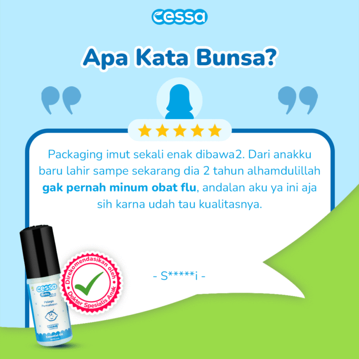 Cessa Baby Happy Nose 5 Ml - Natural Essential Oil Melegakan Pernapasan - Gambar 5