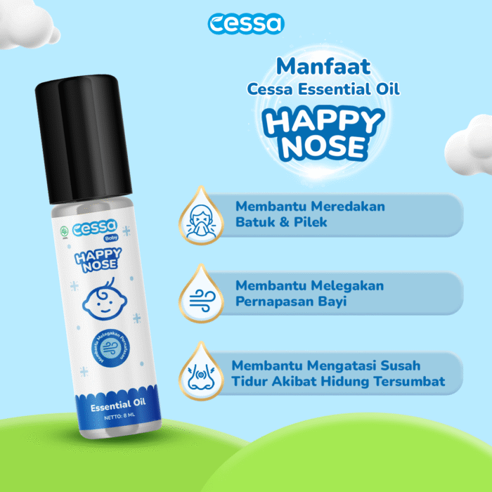 Cessa Baby Happy Nose - Natural Essential Oil Melegakan Pernapasan - Gambar 2