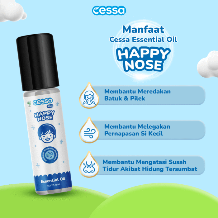 Cessa Kids Happy Nose - Essential Oil Pereda Batuk & Pilek Anak - Gambar 2