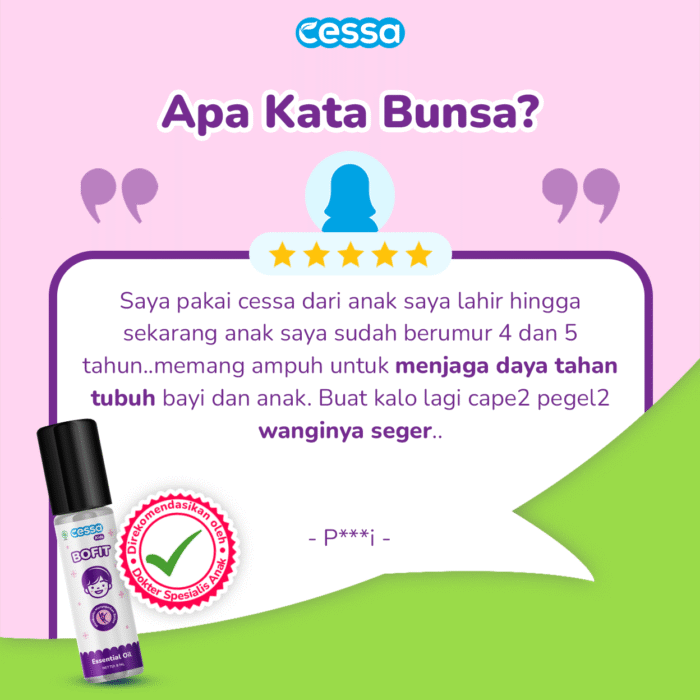 Cessa Kids Bofit - Essential Oil Meningkatkan Daya Tahan Tubuh Anak - Gambar 5