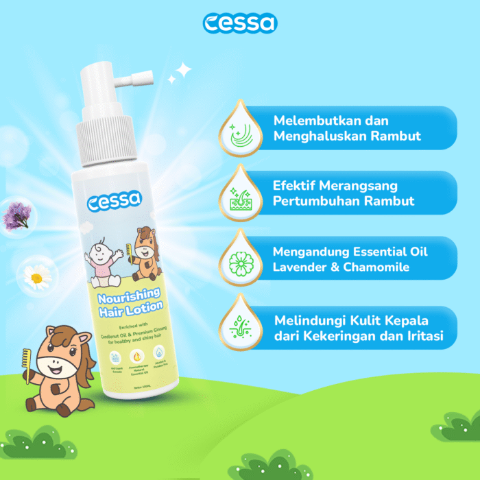 Cessa Nourishing Hair Lotion - Healthy & Shiny Hair 100 Ml - Gambar 2