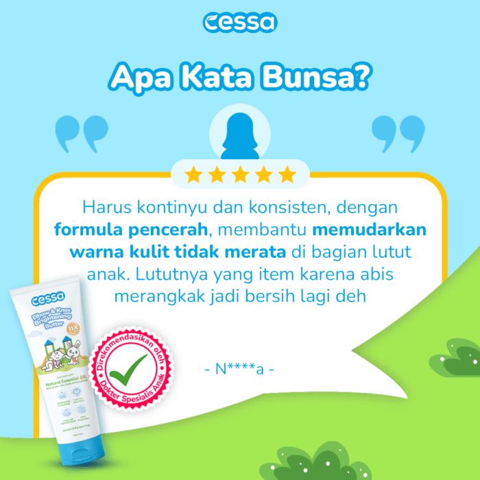 Cessa Elbow & Knee Brightening Butter - Efektif Mencerahkan Dan Menghidrasi Kulit - Gambar 5