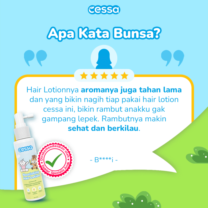 Cessa Nourishing Hair Lotion - Healthy & Shiny Hair 100 Ml - Gambar 5