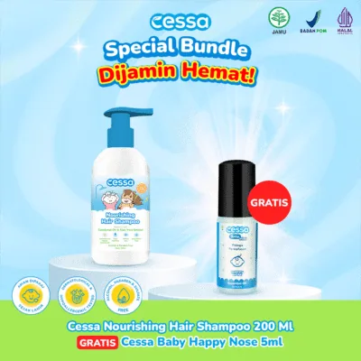 Cessa Nourishing Hair Shampoo 200ml - Growing Hair & Hydrated Scalp 200 Ml