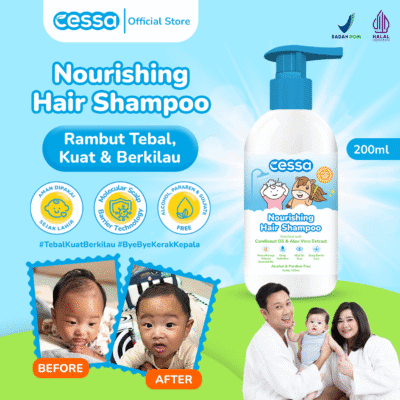 Cessa Nourishing Hair Shampoo 200ml - Growing Hair & Hydrated Scalp 200 Ml