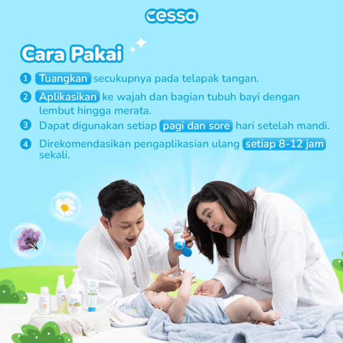 Cessa Paket Hemat 3 pcs 4in1 Face & Body Lotion - Melembabkan & Menyehatkan Kulit Sih Kecil - Gambar 4
