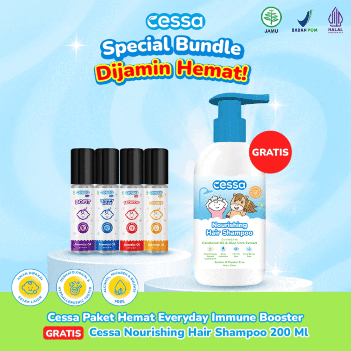 Cessa Paket Every Day Immune Booster Free Nourishing Hair Shampoo 200ml