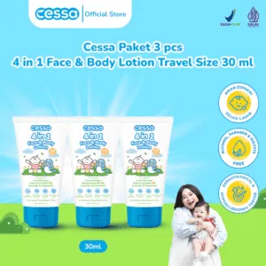 Cessa Paket 3 pcs 4 in 1 Face & Body Lotion Travel Size 30 ml