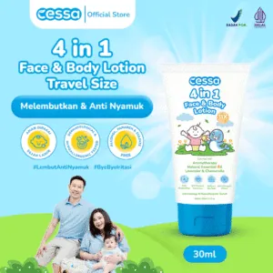Cessa 4 in 1 Face & Body Lotion Travel Size 30 ml - Melembabkan & Menyehatkan Kulit Sih Kecil