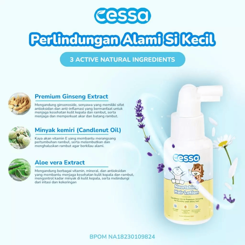 Cessa Paket Easy Breezy Travel - Hair & Body Wash 60ml + Nourishing hair Lotion 60ml + 4 in 1 Face & Body Lotion 30ml Cessa Paket Easy Breezy Travel - Hair & Body Wash 60ml + Nourishing hair Lotion 60ml + 4 in 1 Face & Body Lotion 30ml - Gambar 3
