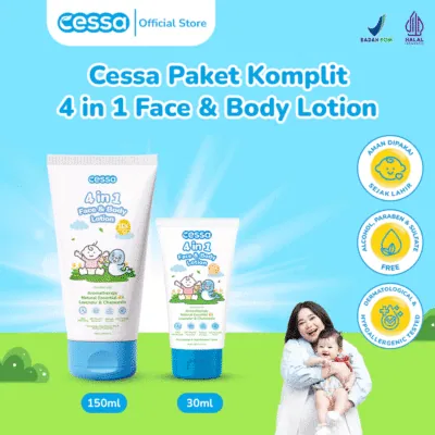 Cessa Paket Komplit 4 in 1 Face & Body Lotion Lebih Murah